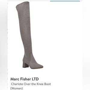 Marc Fisher LTD Charlote Over the Knee Boot Grey size 8
